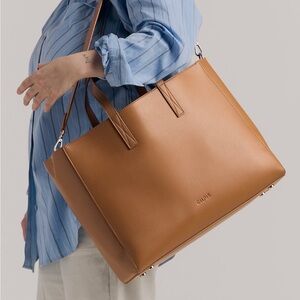 Calpak Haven 16" Laptop Tote Bag in Toffee